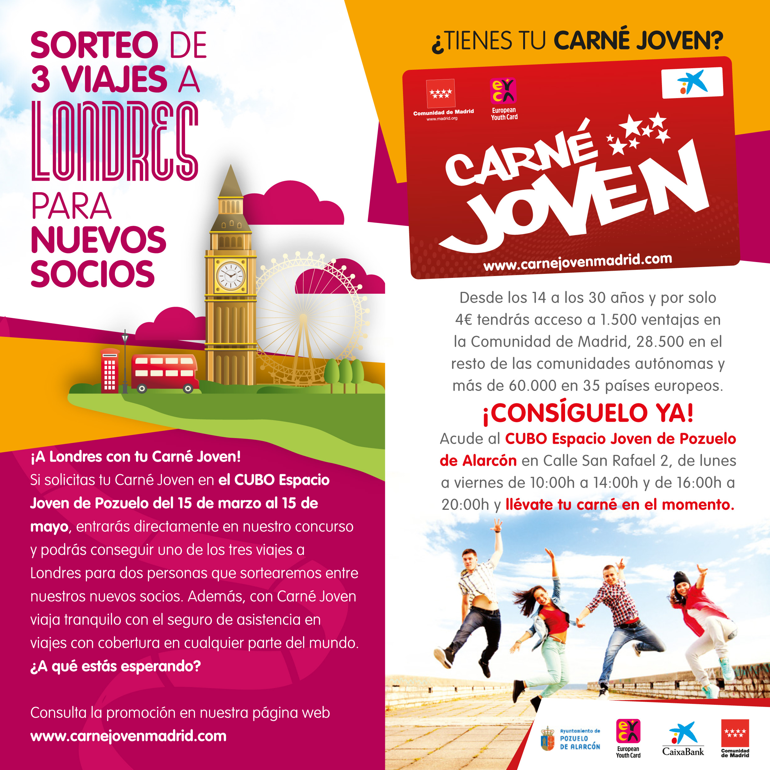 Portada A Londres con tu Carné Joven